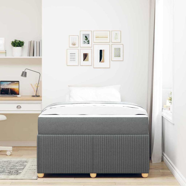 Estructura de cama Otro Gris oscuro 120 x 200 cm tela M 5