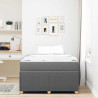 Estructura de cama Otro Gris oscuro 120 x 200 cm tela 5