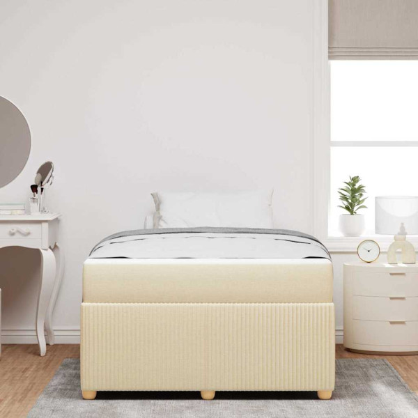 Estructura de cama Otro Crema 120 x 200 cm tela M 5
