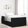 Estrutura de cama com colchão Outros Preto 120 x 200 cm Veludo 1