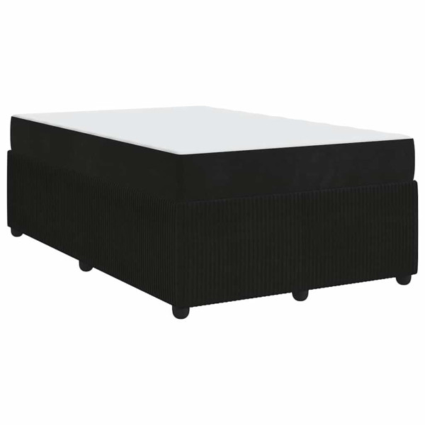 Estrutura de cama com colchão Outros Preto 120 x 200 cm Veludo M 2