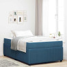 Estrutura de cama com colchão Outros Azul 120 x 200 cm Veludo 1
