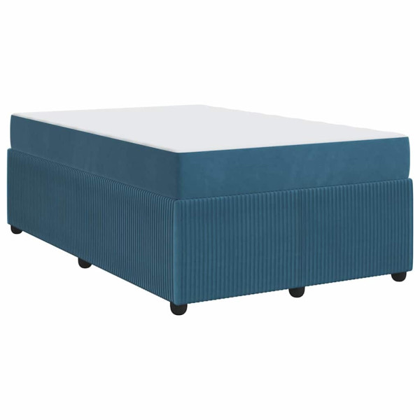 Estrutura de cama com colchão Outros Azul 120 x 200 cm Veludo M 2