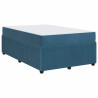 Estrutura de cama com colchão Outros Azul 120 x 200 cm Veludo 2