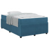 Estrutura de cama com colchão Outros Azul 120 x 200 cm Veludo 3