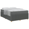 Estrutura da Cama Outros Cinzento escuro 140 x 200 cm tecido 3