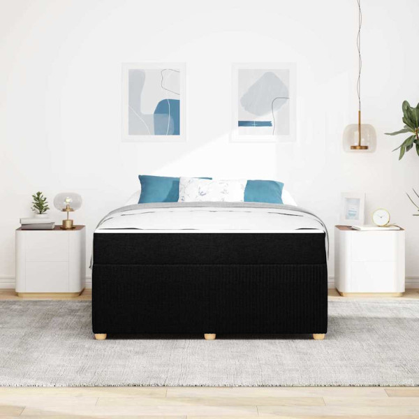 Estrutura da Cama Outros Preto 140 x 200 cm tecido M 5