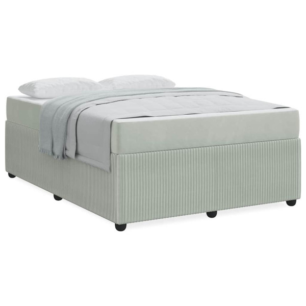 Estructura de cama con colchón Otro Gris claro 140 x 200 cm M 4