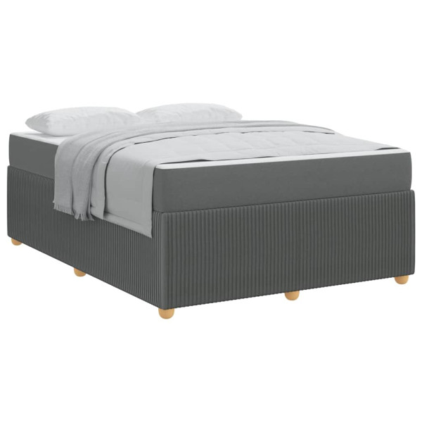 Estrutura da Cama Outros Cinzento escuro 160 x 200 cm tecido M 3