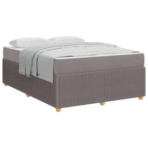 Estrutura da Cama Cinzento-acastanhado 160 x 200 cm tecido M 3