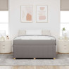 Estrutura da Cama Cinzento-acastanhado 160 x 200 cm tecido 5