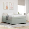 Estrutura de cama com colchão Cinzento-claro 160 x 200 cm 1