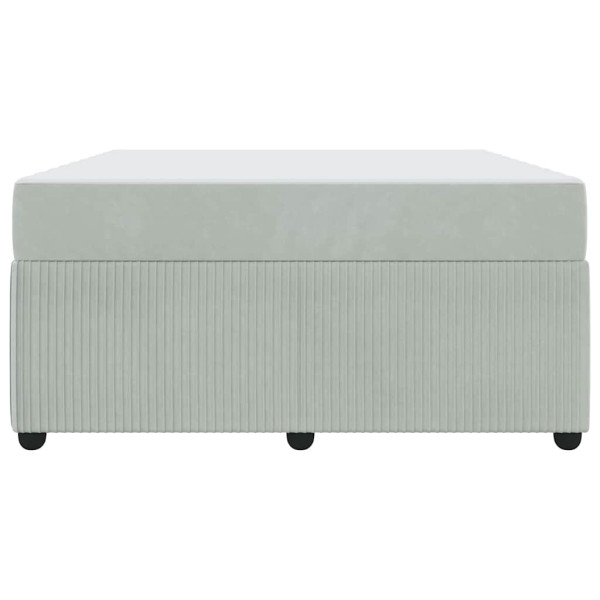 Estrutura de cama com colchão Cinzento-claro 160 x 200 cm M 2