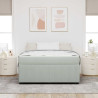 Estructura de cama con colchón Otro Gris claro 160 x 200 cm 5