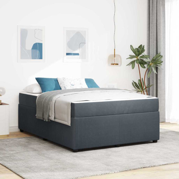 Estructura de cama con colchón Otro Gris oscuro 160 x 200 cm D