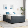 Estructura de cama con colchón Otro Gris oscuro 160 x 200 cm 1