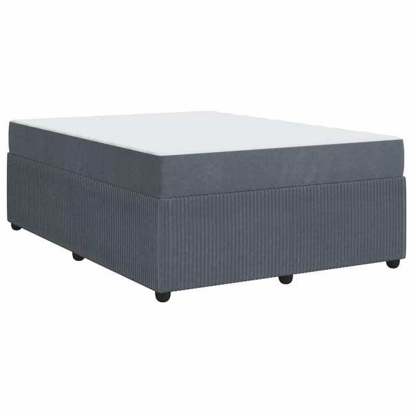 Estructura de cama con colchón Otro Gris oscuro 160 x 200 cm M 2