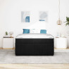 Estructura de cama con colchón Negro 160 x 200 cm Terciopelo 5