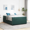 Estructura de cama con colchón Otro Verde oscuro 160 x 200 cm 1