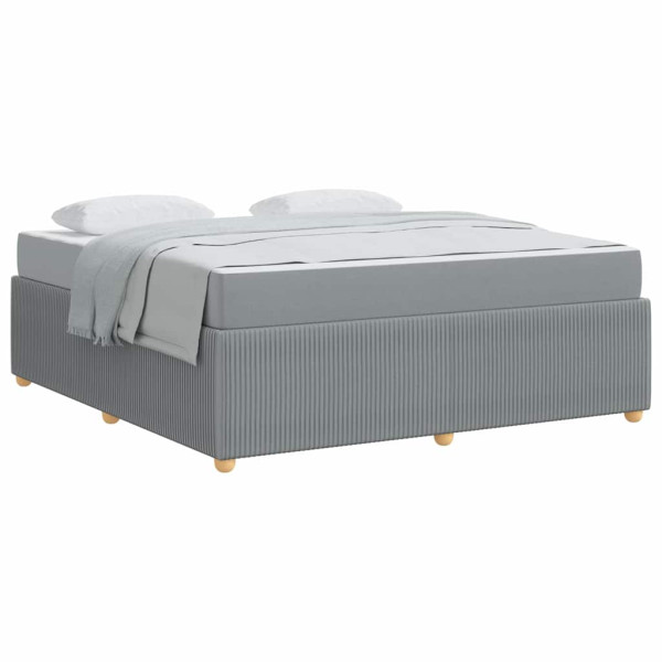 Estrutura da Cama Outros Cinzento-claro 180 x 200 cm tecido M 3