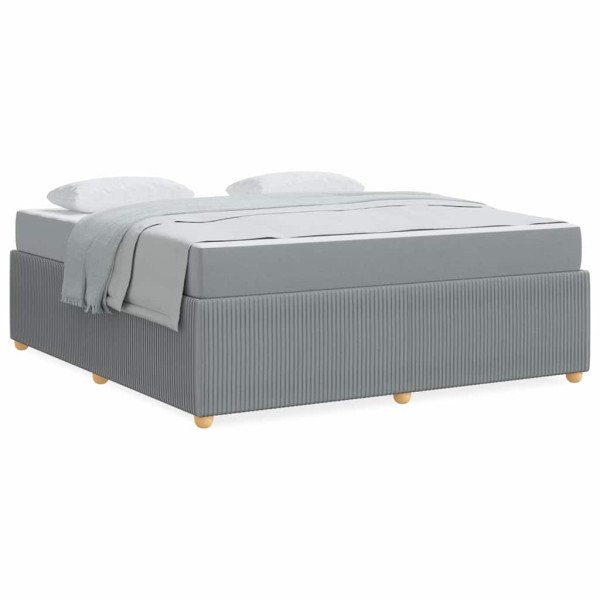 Estrutura da Cama Outros Cinzento-claro 180 x 200 cm tecido M 4