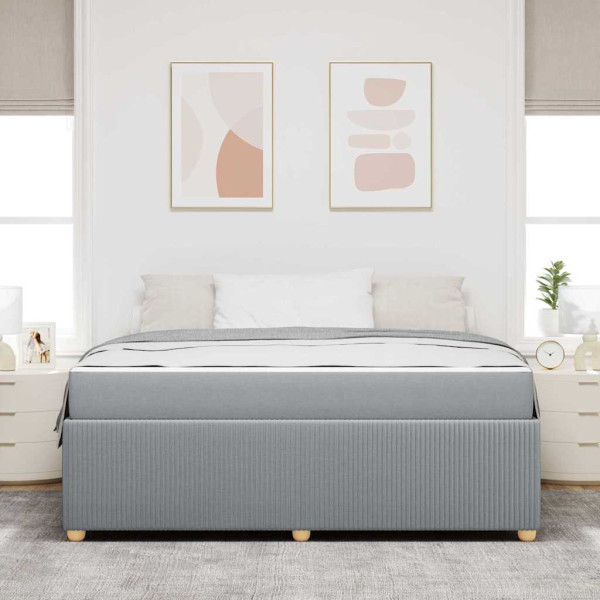 Estructura de cama Otro Gris claro 180 x 200 cm tela M 5