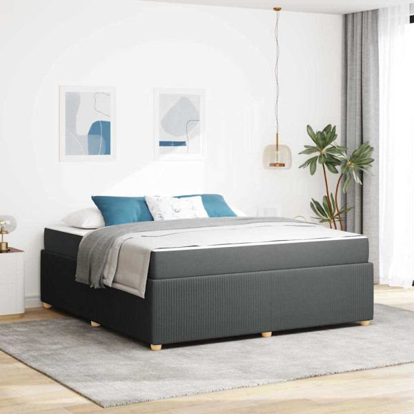 Estructura de cama Otro Gris oscuro 180 x 200 cm tela D