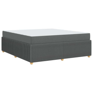 Estrutura da Cama Outros Cinzento escuro 180 x 200 cm tecido H
