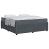 Estrutura de cama com colchão Cinzento escuro 180 x 200 cm 3