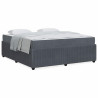 Estrutura de cama com colchão Cinzento escuro 180 x 200 cm 4