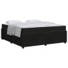 Estrutura de cama com colchão Outros Preto 180 x 200 cm Veludo 3
