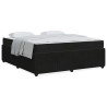 Estrutura de cama com colchão Outros Preto 180 x 200 cm Veludo 4