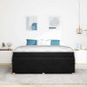 Estructura de cama con colchón Negro 180 x 200 cm Terciopelo 5