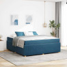 Estrutura de cama com colchão Outros Azul 180 x 200 cm Veludo 1
