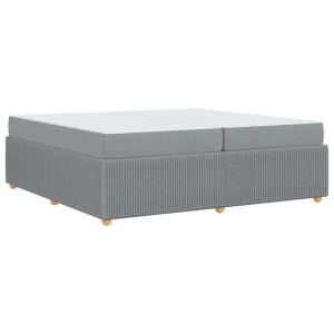 Estrutura da Cama Outros Cinzento-claro 200 x 200 cm tecido H