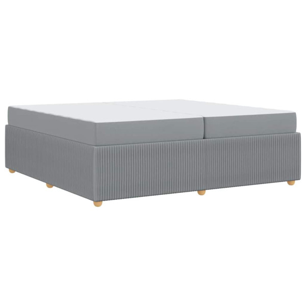 Estrutura da Cama Outros Cinzento-claro 200 x 200 cm tecido M 2