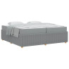 Estrutura da Cama Outros Cinzento-claro 200 x 200 cm tecido 3
