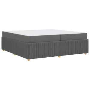 Estructura de cama Otro Gris oscuro 200 x 200 cm tela H