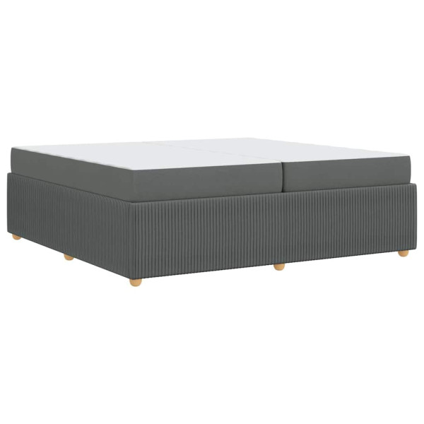 Estructura de cama Otro Gris oscuro 200 x 200 cm tela M 2