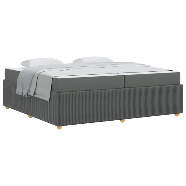 Estructura de cama Otro Gris oscuro 200 x 200 cm tela M 3