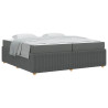 Estructura de cama Otro Gris oscuro 200 x 200 cm tela 3