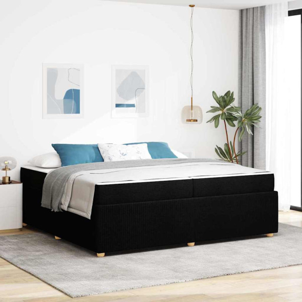 Estructura de cama Otro Negro 200 x 200 cm tela D