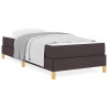 Cama Box Castanho 90 x 200 cm Tecido. Madeira de Engenharia 4