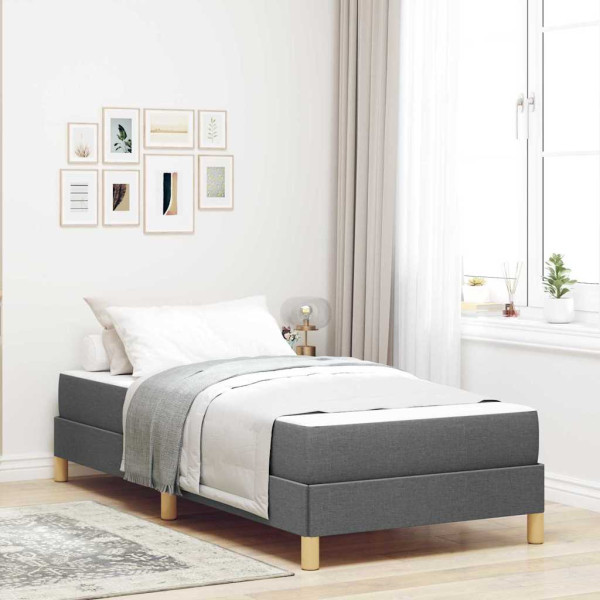 Cama tipo Box Spring Taupe. Marrón 100 x 200 cm D