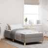 Cama tipo Box Spring Taupe. Marrón 100 x 200 cm 1