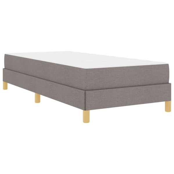 Cama tipo Box Spring Taupe. Marrón 100 x 200 cm M 2