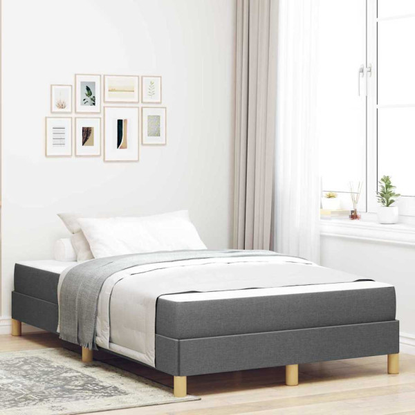 Cama tipo Box Spring Taupe. Marrón 120 x 190 cm D