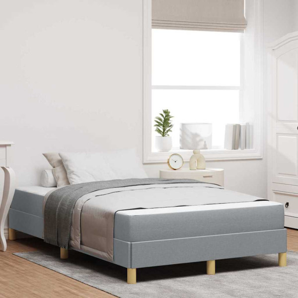 Cama tipo Box Spring Taupe. Marrón 120 x 200 cm D