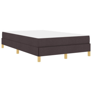 Cama Box Castanho 120 x 200 cm Tecido. Madeira de Engenharia H