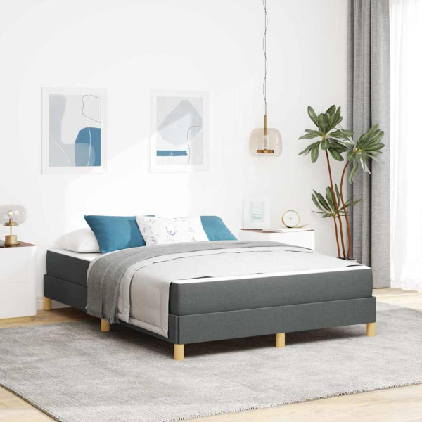 Cama tipo Box Spring Taupe. Marrón 160 x 200 cm D